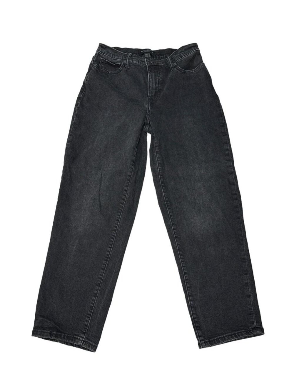 Banana Republic Jeans Womens 27/4 Black High Rise Straight Stretch Denim